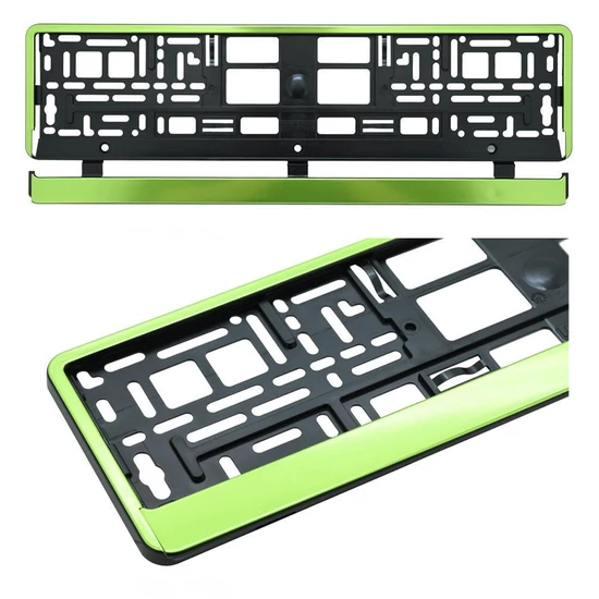 GREEN STRIP rendszámtábla tartó keret – 91571