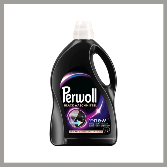 Perwoll Black Folyékony mosószer fekete ruhákhoz, 52 mosáshoz 9053807