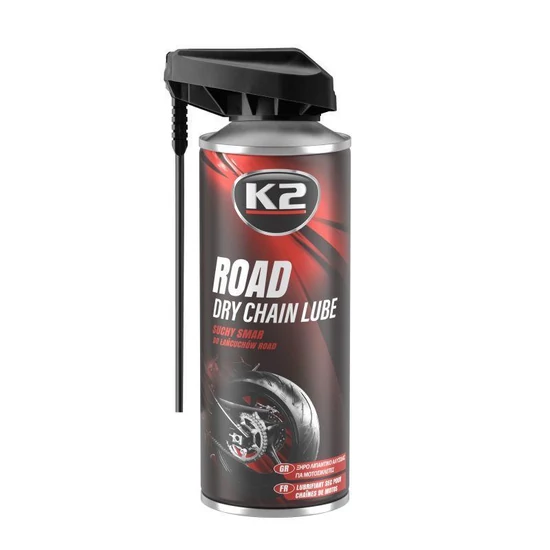 K2 Road Dry Chain Lube – száraz lánckenő spray, 400 ml W143