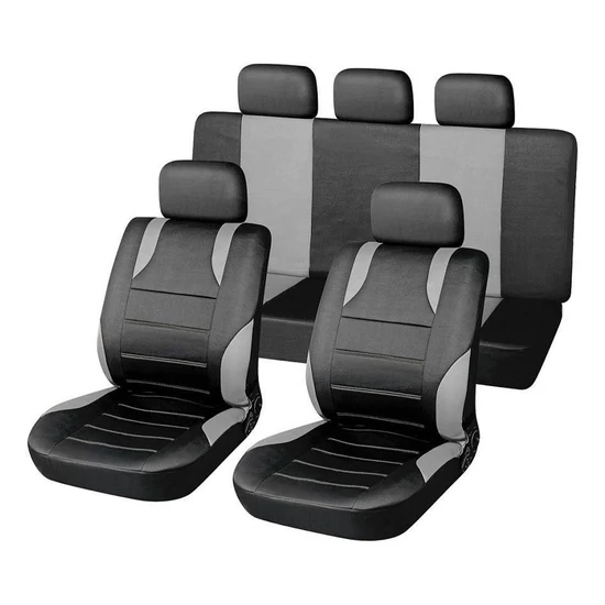 SPORT AIRBAG üléshuzat szett – 9 darabos, szürke 31674