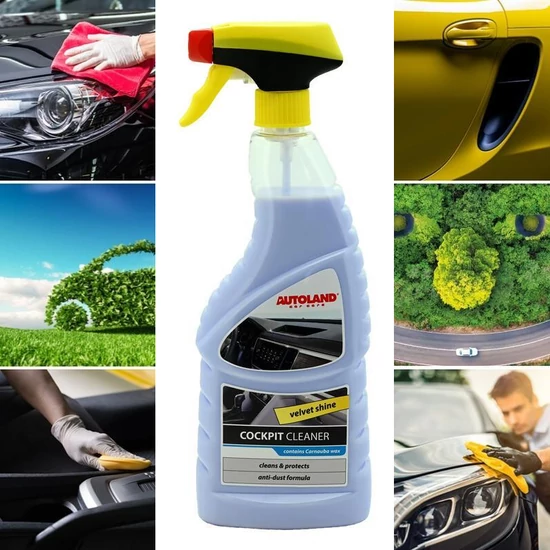 Autoland Velvet Shine – Műszerfalápoló spray, bársonyfényű – 750 ml am01205