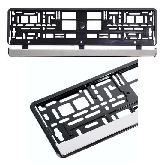 Rendszámtábla tartó VIO CHROME-BLACK CAR am61517
