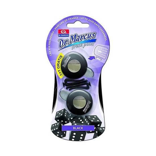 Autóillatosító – FRESH POINT 1+1 Black amDM534