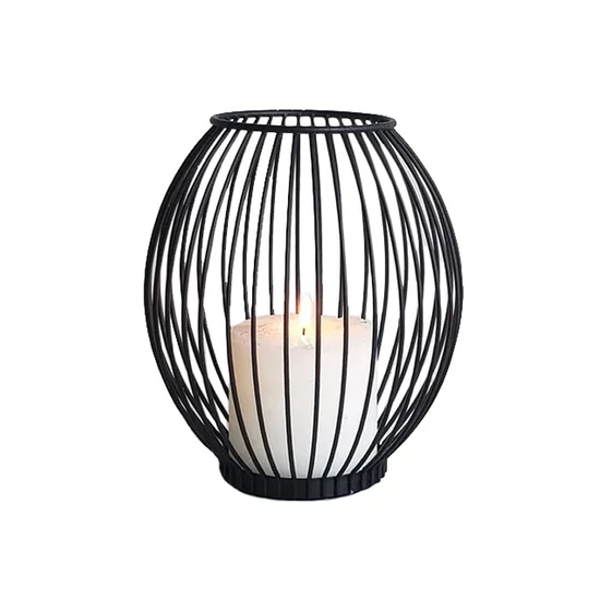 Dekoratív fém gyertyatartó 27582