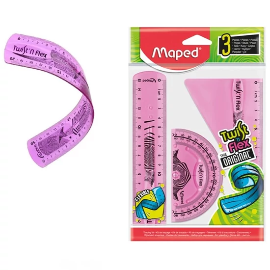 Maped Twist N Flex törhetetlen vonalzókészlet – 3 db-os 3154148950240