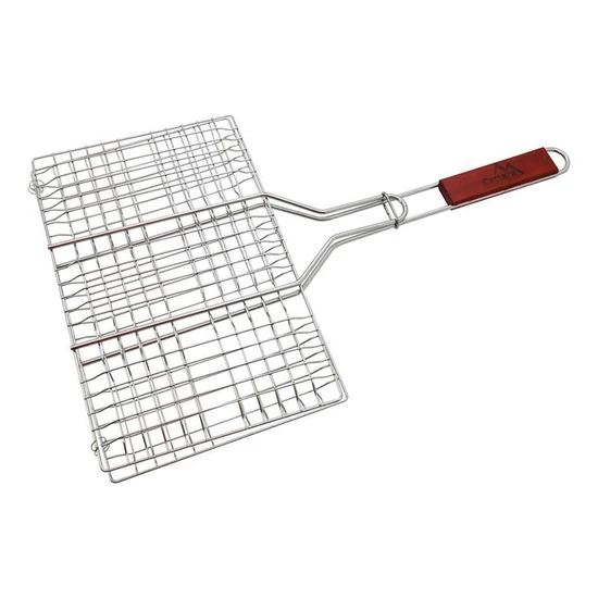 Grillrács 35 × 23 cm fanyelű 13117