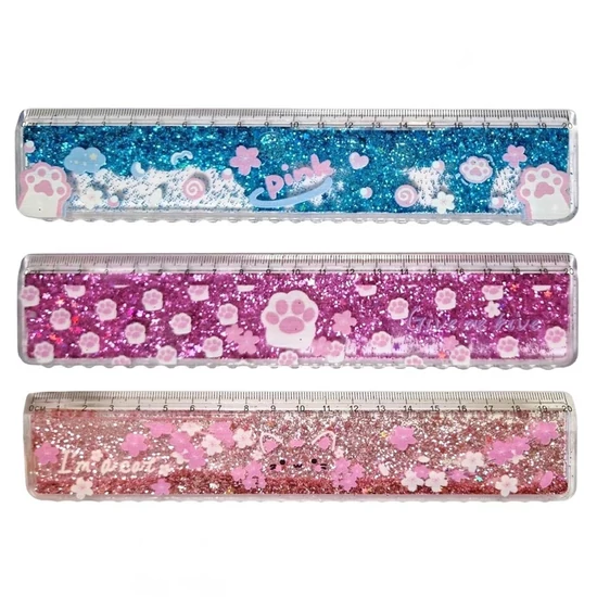 Csillámos vonalzó 20 cm 1 db 033474