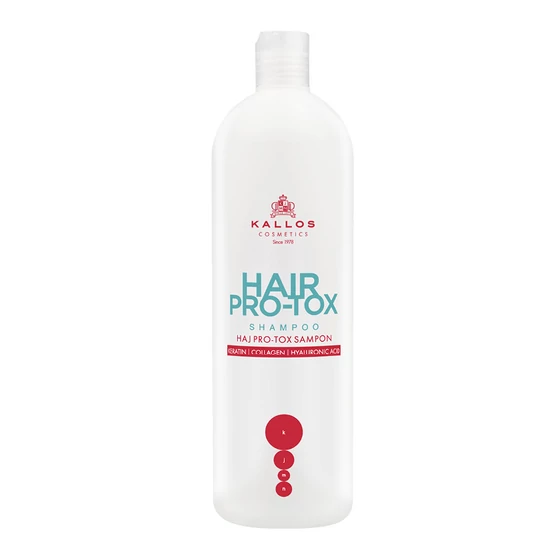 Kallos Hair Pro-Tox Shampoo erősítő sampon keratinnal 1000 ml 2005862