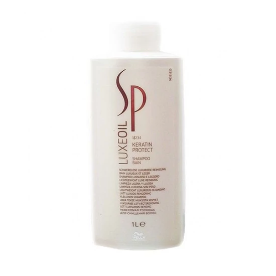 Wella Professionals SP Luxe Oil Keratin Protect Shampoo – Regeneráló sampon száraz és sérült hajra, 1000 ml 79858