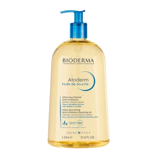 Bioderma Atoderm Huile de Douche – Tisztító hab olaj száraz és érzékeny bőrre, 1000 ml 113732