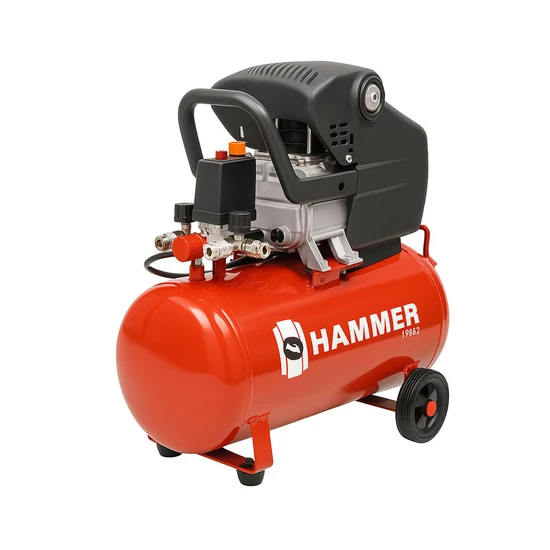 HAMMER Olajos légkompresszor – 24 liter, 2,5 LE HM-142