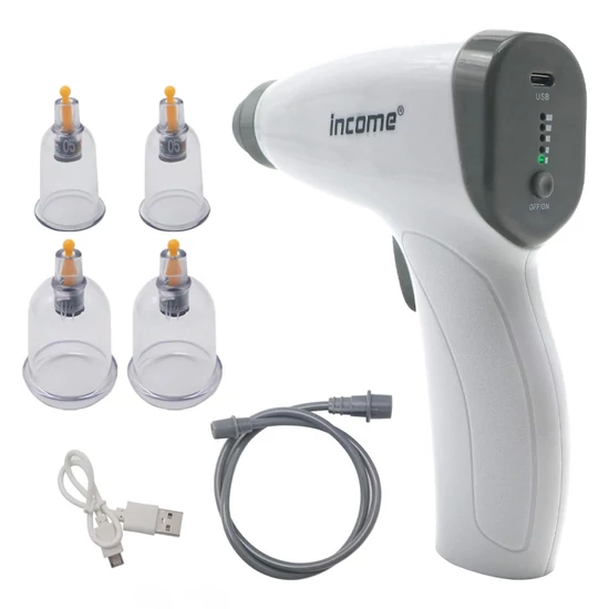 Elektromos Vákuumos Köpölyöző – 4 Fejes Masszázskészlet Otthoni Használatra holm8521