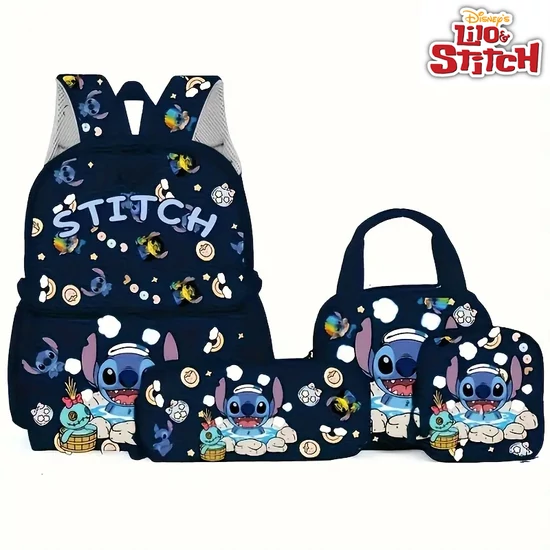 Lilo & Stitch 4 részes iskolatáska szett –  SÖTÉTKÉK MB3567988-S