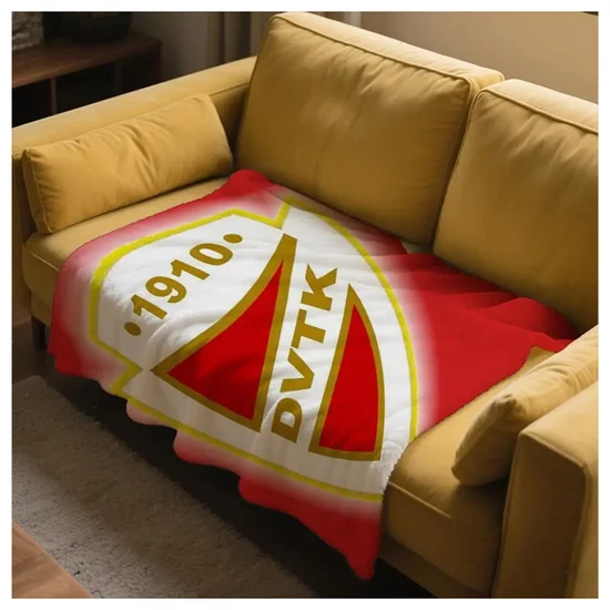 DVTK címeres pléd – 1910 logóval, puha flanel anyagból 80 × 120 cm UB3975645