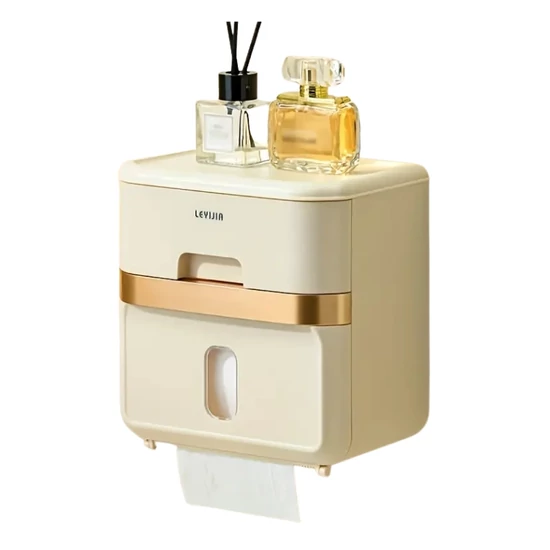 Falra szerelhető WC papír adagoló - Bézs GH504080