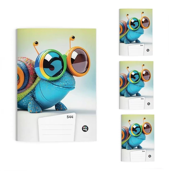 4 db vonalas füzet A5 Csiga 791125