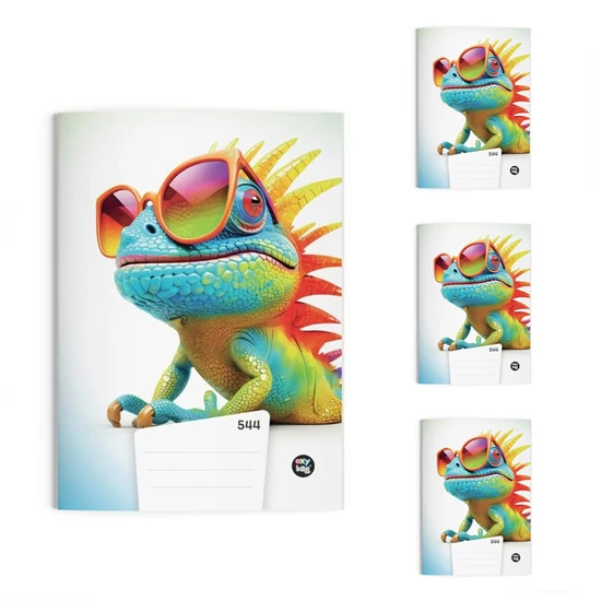 4 db vonalas füzet A5 Kaméleon 791225