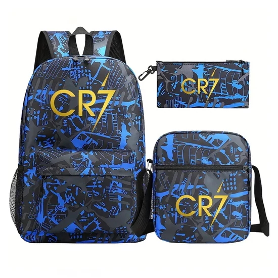 CR7 3 részes táska szett –  sportos iskolatáska, válltáska és tolltartó CG220956-2