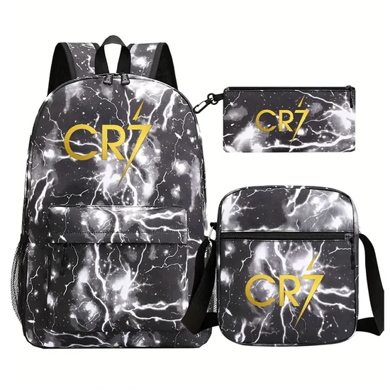 CR7 3 részes táska szett –  sportos iskolatáska, válltáska és tolltartó CG220956-4