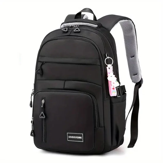 Női Nagy Kapacitású Hátizsák Laptoptartóval - FEKETE JB365521-F