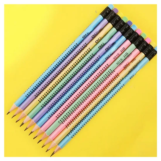 Qili 12 darabos HB Ceruzakészlet Hegyezővel – Színes és Ergonomikus KY2593422