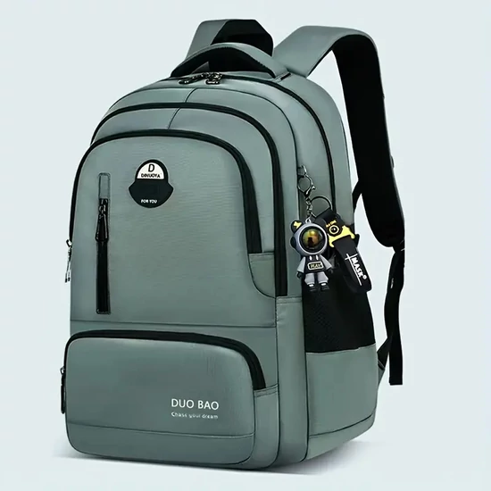 DUO BAO Nagy Kapacitású Többzsebes Hátizsák - Military Zöld WW2793630-M