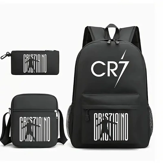 CR7 3 részes hátizsák szett – fekete-fehér XH2725266-2 