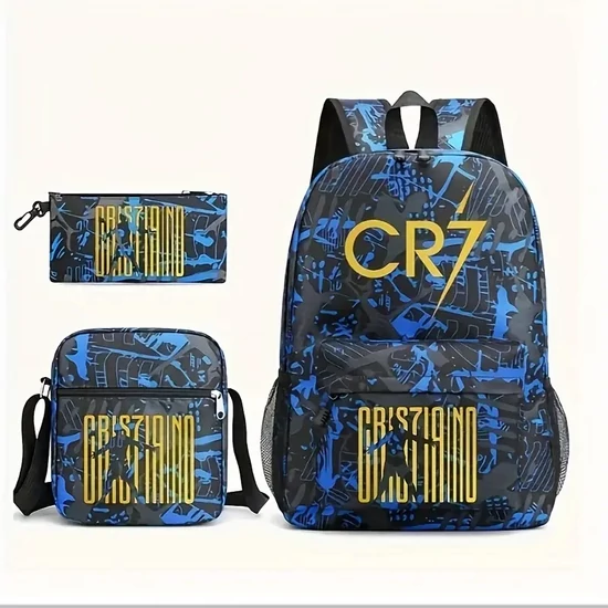 CR7 3 részes hátizsák szett – kék-arany XH2725266-3