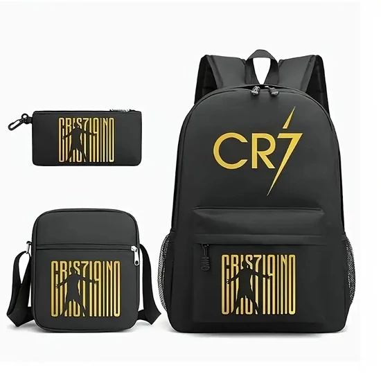 CR7 3 részes hátizsák szett – fekete-arany XH2725266 