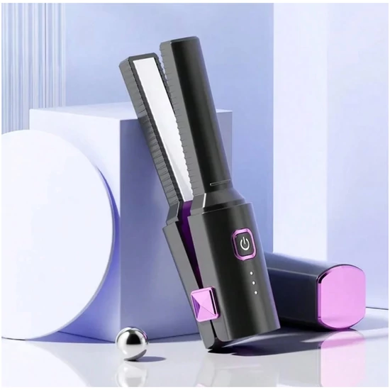 Hordozható Vezeték Nélküli Hajvégvágó és Hajsimító Készülék – Beépített Akkumulátorral 107006146