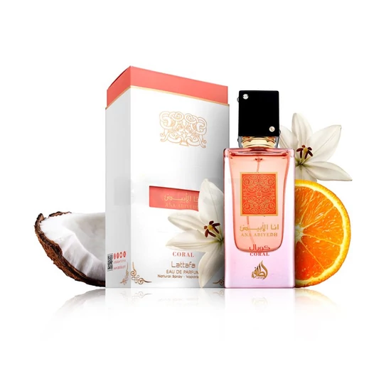 Lattafa Ana Abiyedh Coral Eau de Parfum – Uniszex, 60 ml 2055394