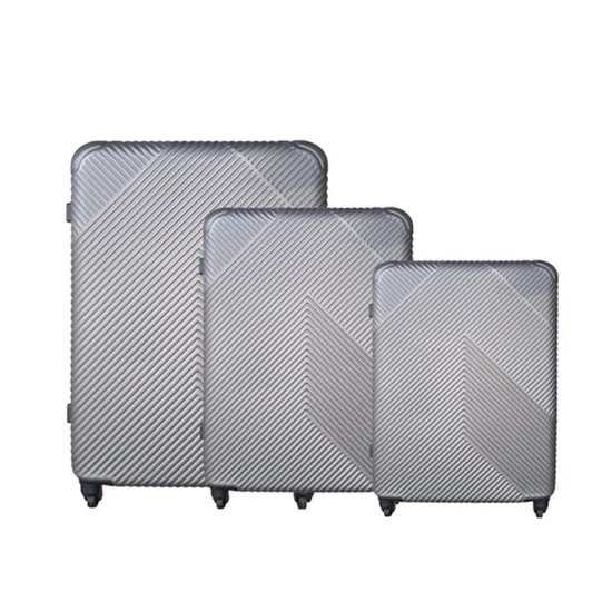 TRIZAND 3 darabos szürke utazóbőrönd szett 00026662