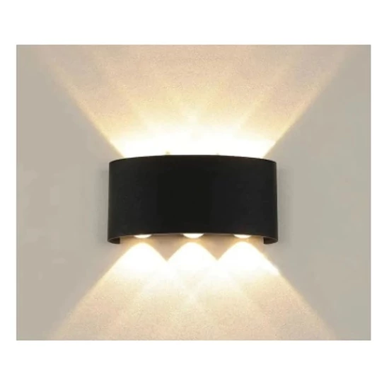 LED fali lámpa – Félköríves kialakítás, 3 LED fényforrással, IP65 014828