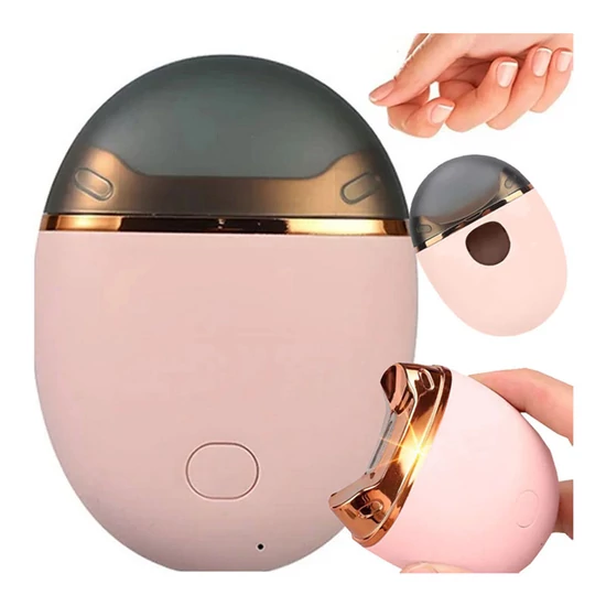 Elektromos körömvágó – USB-s töltés, beépített reszelő és tartály – 27303