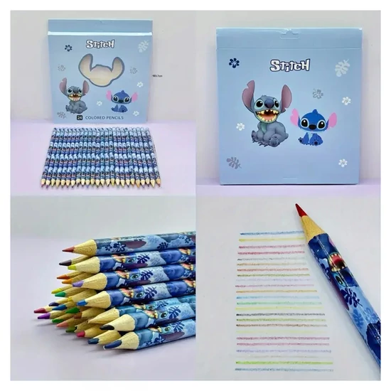 24 részes Disney Stitch Színes Ceruzakészlet WL3141259