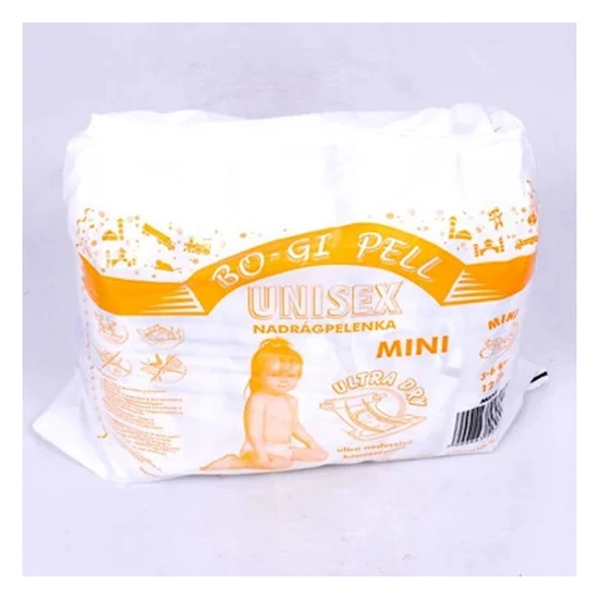 Bo-Gi Pell nadrágpelenka – unisex MINI méret – 3–6 kg – 30 darab 5999883553060