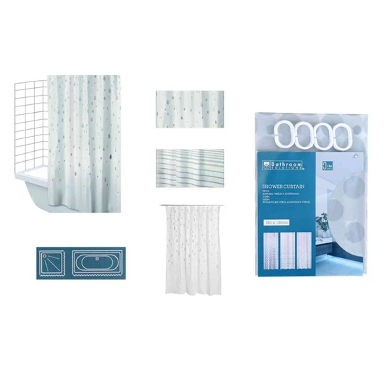 Zuhanyfüggöny PEVA 180x180cm 8718158628749