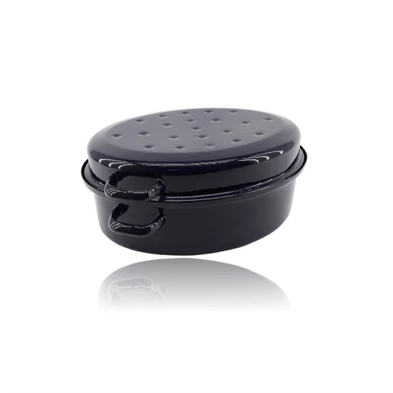Zománcozott Ovális Tál+Tető 42cm 10.5 Literes 5999036060636