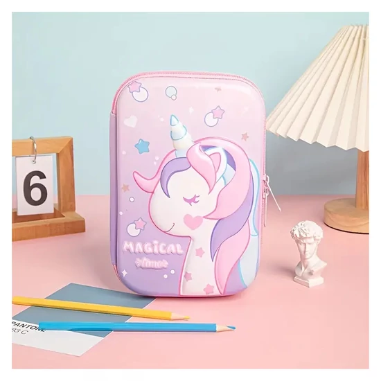 3D Egyszarvús Ceruzatartó – Vízálló, Többszintes Tolltartó JF82814