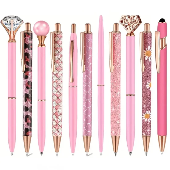 5 db díszes Golyóstoll Készlet – Pink MK1614485 