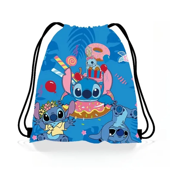 Disney Stitch Tartós Poliészter Tornazsák – Kék UX132835-K