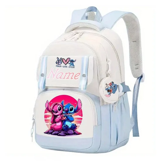 Disney Stitch személyre szabható hátizsák – Halványkék UY4311185