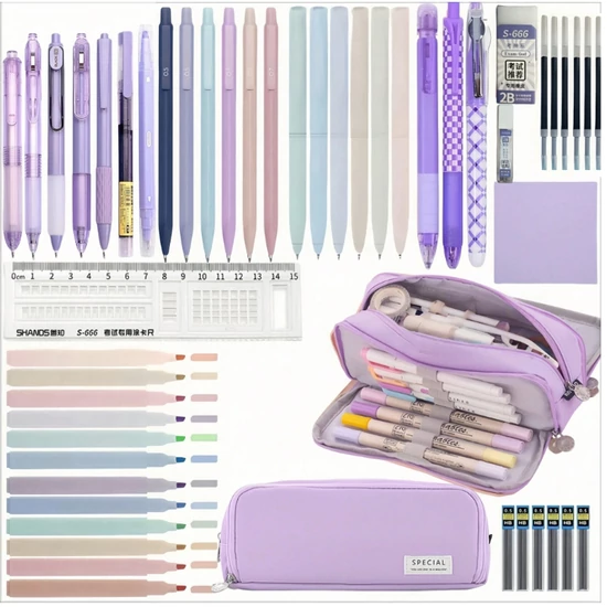 50 darabos lila írószerkészlet – 104833620-L