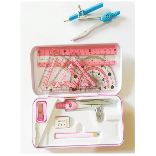 8 db-os iskolai készlet – Vonalzók, körző, ceruza és egyéb kiegészítők 34798919