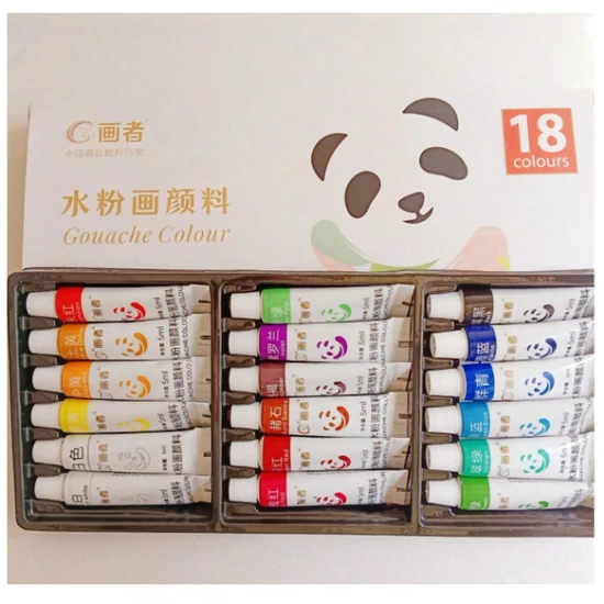 18 darabos színes gouache festékkészlet – 5 ml 59491387-18