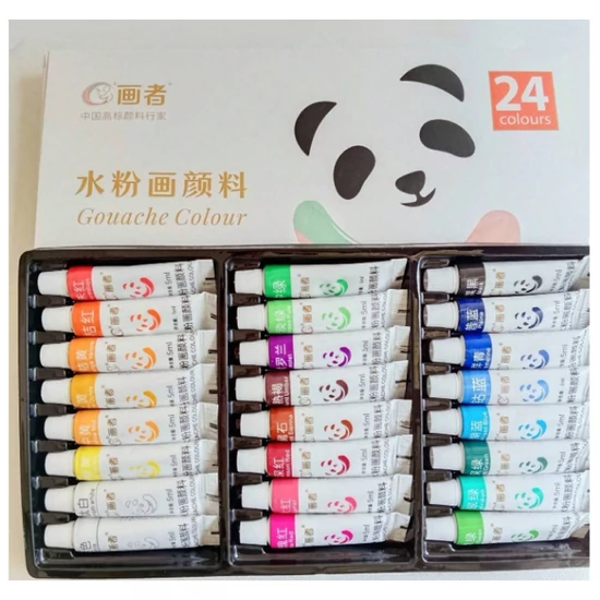24 darabos színes gouache festékkészlet – 5 ml 59491387-24