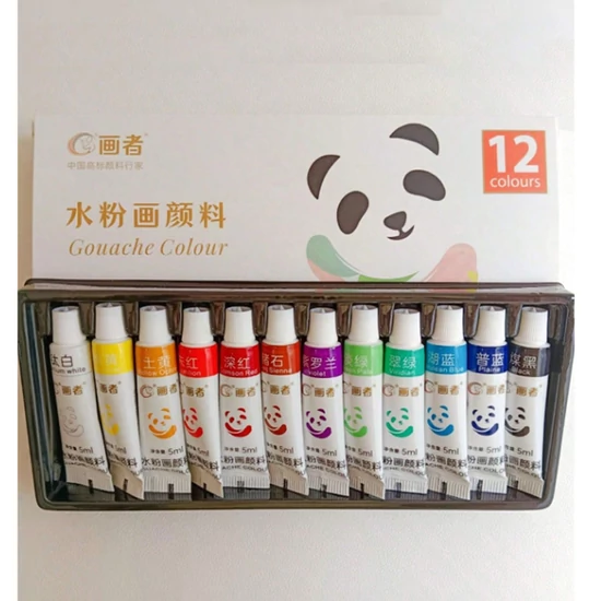12 darabos színes gouache festékkészlet – 5 ml 59491387