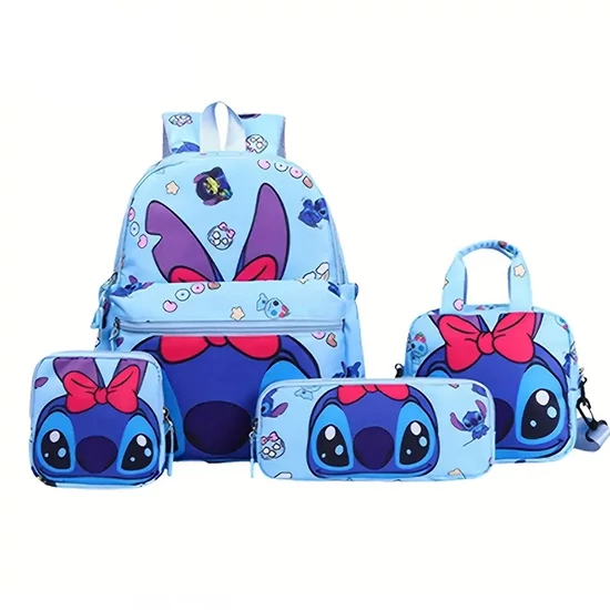 Disney Stitch 4 részes hátizsák szett – Kék QK2644948-K