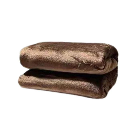 Minőségi puha takaró 200 x 230 cm  - Sötétbarna ZM-A13