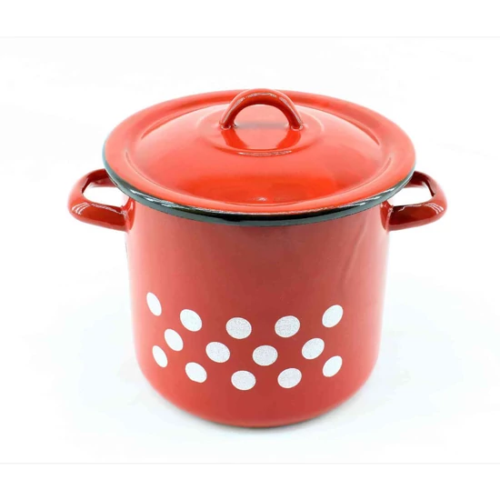 Zománcozott Fazék fedővel 17 cm 5999036001752